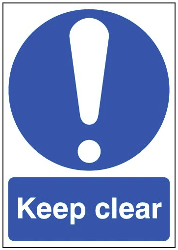 Automatic Door Sign - Keep Clear